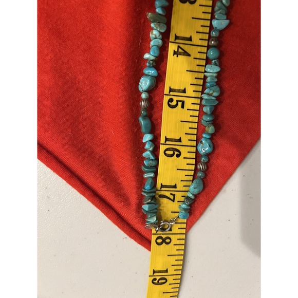 Carolyn Pollack Sterling Silver Green & Blue Turquoise Beaded 18" Necklace - Picture 5 of 10